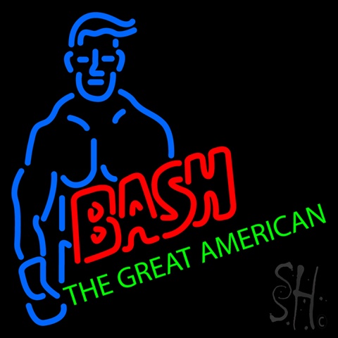 Sign Store N100-3773-clear Wwe The Great American Bash Clear Backing Neon Sign- 24 x 24 x 1 In.