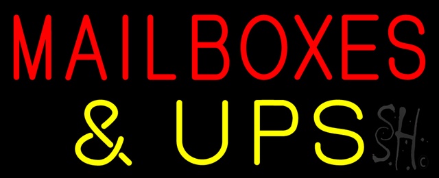 Everything Neon N100-0546 Mailboxes and UPS LED Neon Sign 10 x 24 - inches