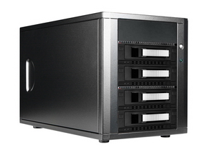 Picture of iStarUSA DAGE440M1SL-MS 4-Bay 3.5 In. Sas And Sata Tower&#44; Silver
