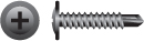 M84B 8-18 x 1 in. Phillips Modified Truss R-W Head Screws  Black Oxide Coated  Box of 5 000