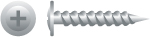 Picture of Strong-Point 84MZ 8 x 0.5 in. Phillips Modified Truss R-W Head Screws  Zinc Plated  Box of 10 000