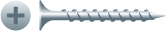 614CD 6 x 1.25 in. Phillips Bugle Head Screws Coarse Thread Dacrotized Coated Box of 8 000