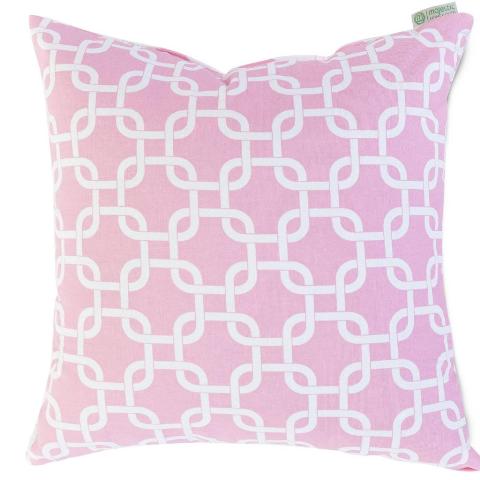Majestic Home Soft Pink Links Large Pillow