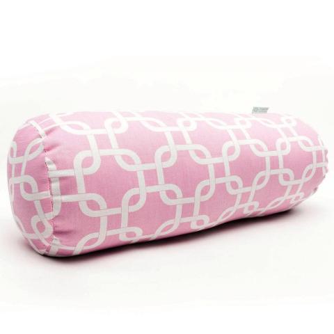 Majestic Home Soft Pink Links Round Bolster