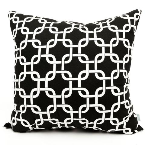 Majestic Home Black Links Extra Large Pillow
