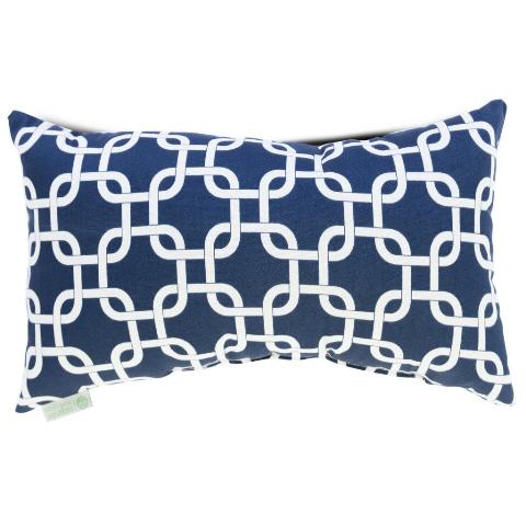 Majestic Home Navy Blue Links Small Pillow