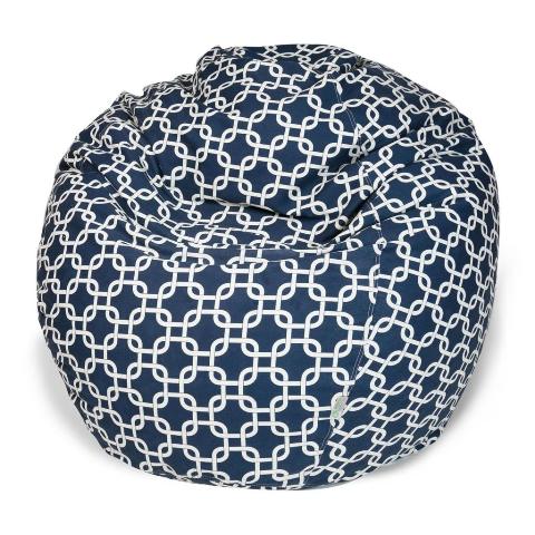 Majestic Home Navy Blue Links Small Classic Bean Bag