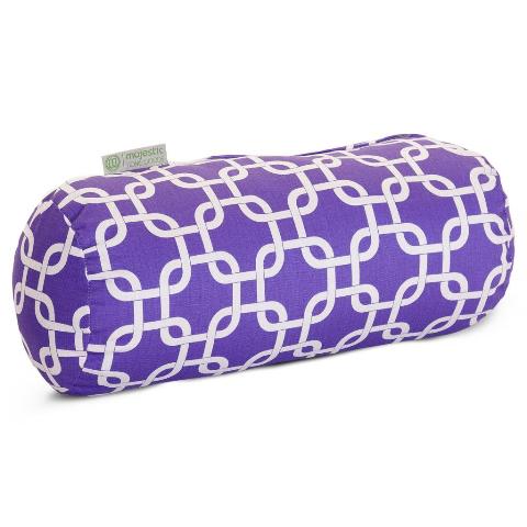 Majestic Home Purple Links Round Bolster