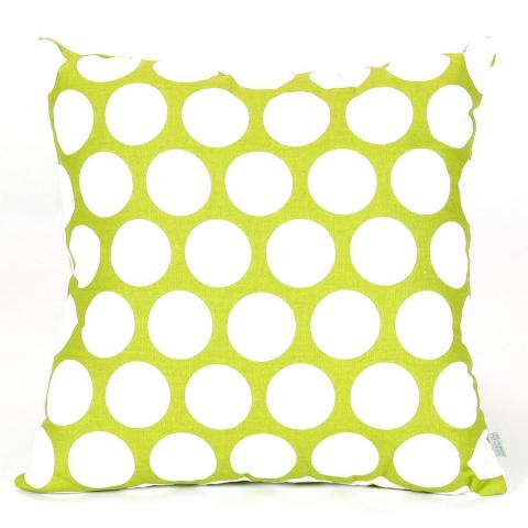 Majestic Home Hot Green Large Polka Dot Large Pillow