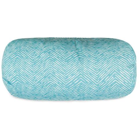 Majestic Home Teal  Round Bolster Pillow
