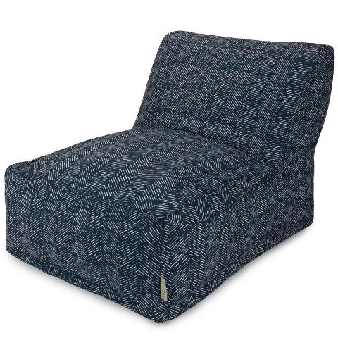 Majestic Home Navy  Bean Bag Chair Lounger
