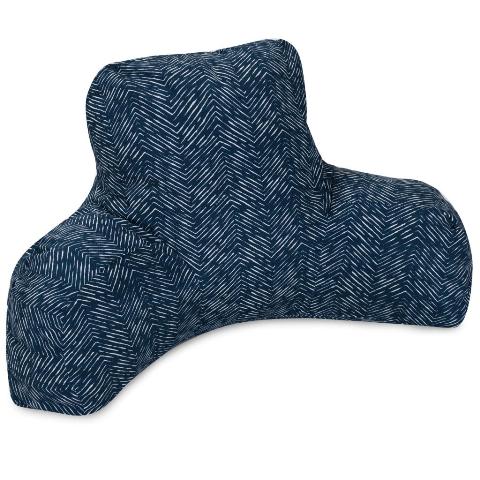 Majestic Home Navy  Reading Bean Bag Pillow