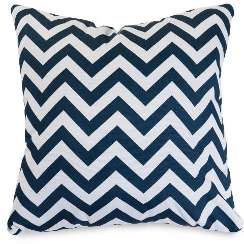 Majestic Home Navy Chevron Extra Large Pillow