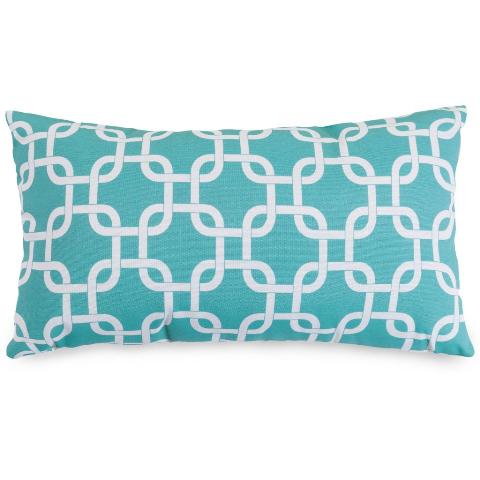 Majestic Home Teal Links Small Pillow