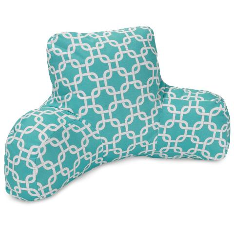 Majestic Home Teal Links Reading Bean Bag Pillow