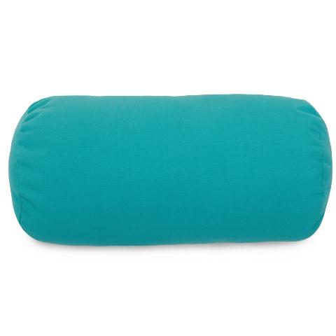 Majestic Home Teal Round Bolster Pillow