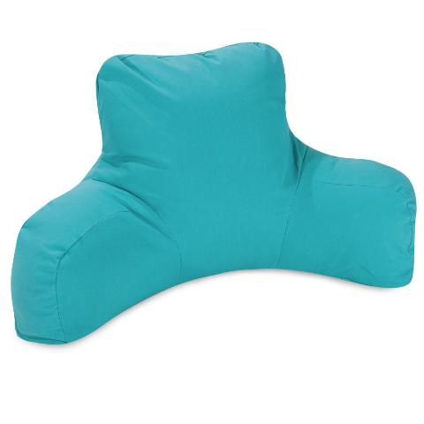 Majestic Home Teal Reading Bean Bag Pillow