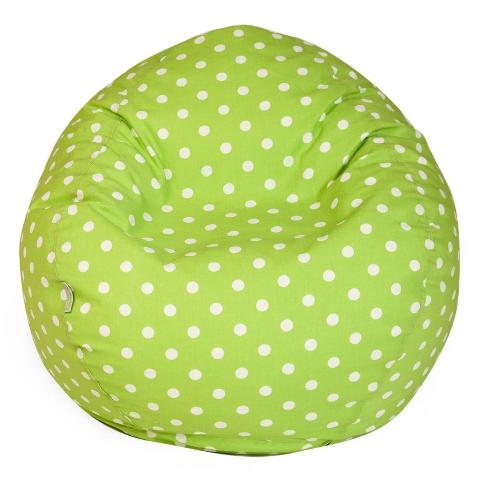 Majestic Home Lime Small Polka Dot Small Classic Bean Bag