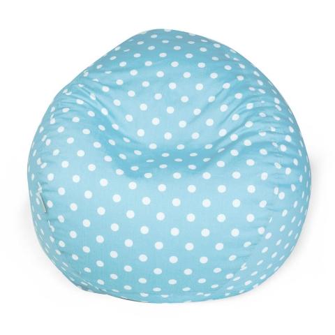 Majestic Home Aquamarine Small Polka Dot Small Classic Bean Bag