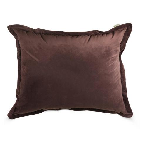 Majestic Home Dark Brown Micro-velvet Floor Pillow