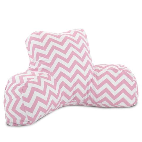 Majestic Home Baby Pink Chevron Reading Bean Bag Pillow