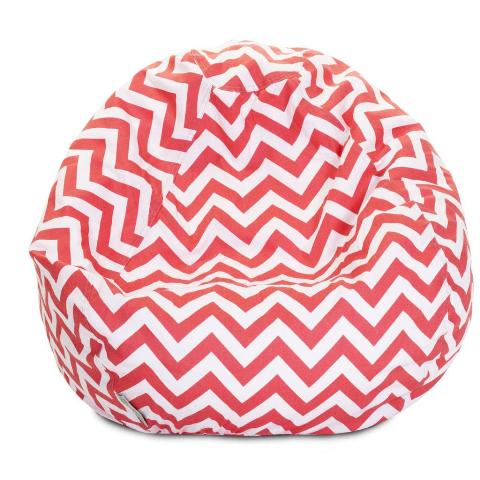 Majestic Home Coral Chevron Small Classic Bean Bag