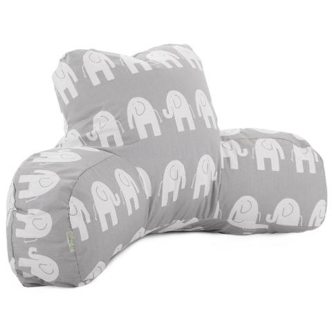 Majestic Home Gray Ellie Reading Bean Bag Pillow