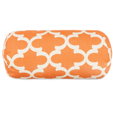 Majestic Home Peach Trellis Round Bolster Pillow