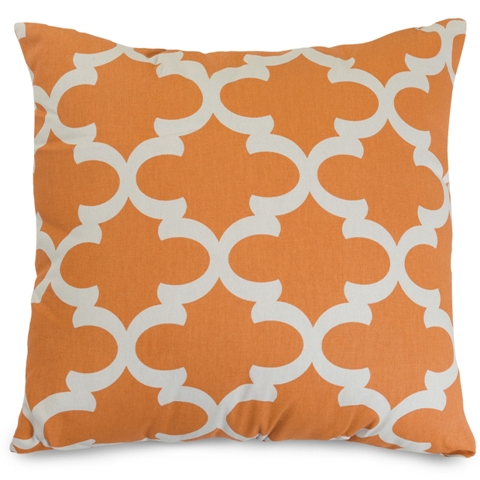 Majestic Home Peach Trellis Extra Large Pillow