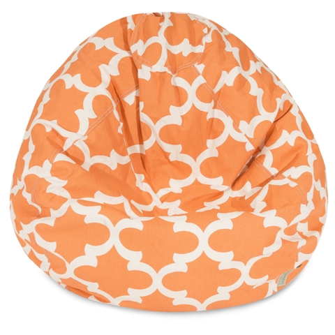 Majestic Home Peach Trellis Small Classic Bean Bag