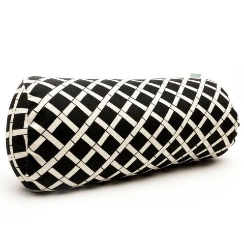 Majestic Home Black Bamboo Round Bolster