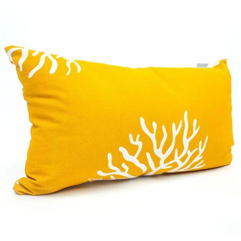 Majestic Home Yellow Coral Small Pillow