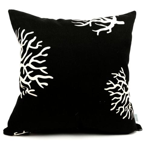Majestic Home Black Coral Large Pillow
