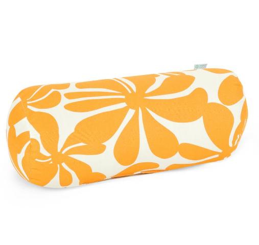 Majestic Home Yellow Plantation Round Bolster