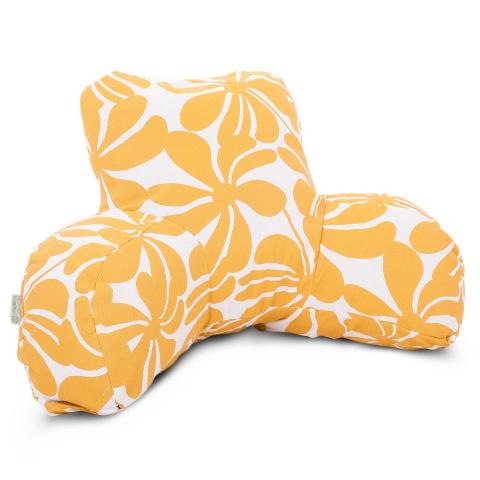 Majestic Home Yellow Plantation Reading Bean Bag Pillow