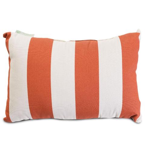 Majestic Home Burnt Orange Vertical Stripe Small Pillow