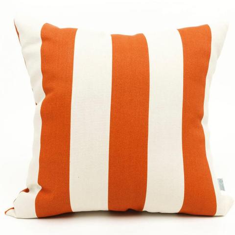Majestic Home Burnt Orange Vertical Stripe Extra Large Pillow