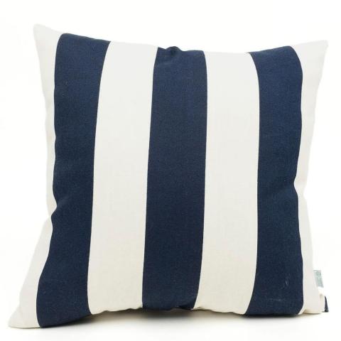 Majestic Home Navy Blue Vertical Stripe Extra Large Pillow
