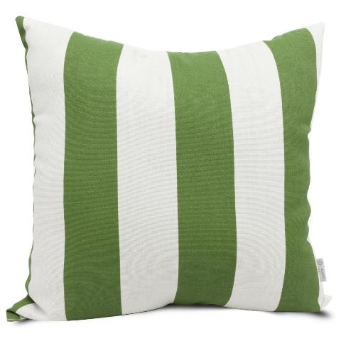 Majestic Home Sage Vertical Stripe Large Pillow
