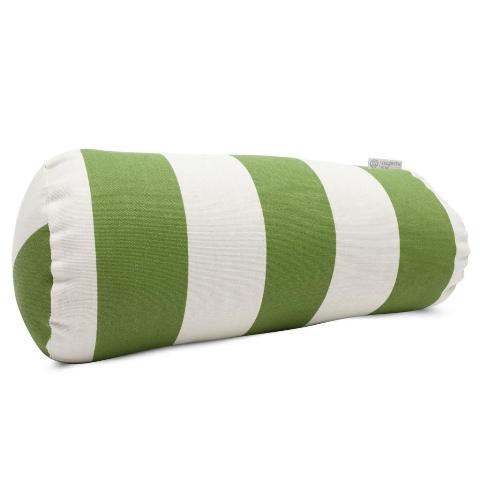 Majestic Home Sage Vertical Stripe Round Bolster
