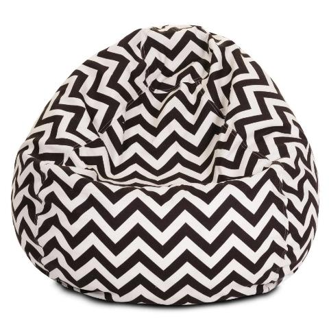 Majestic Home Chocolate Chevron Small Classic Bean Bag
