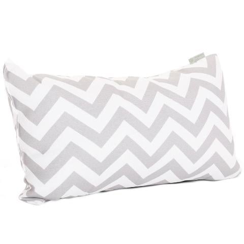 Majestic Home Gray Chevron Small Pillow