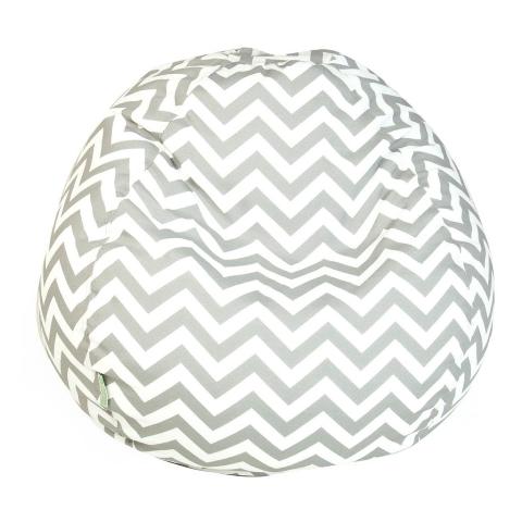 Majestic Home Gray Chevron Small Classic Bean Bag