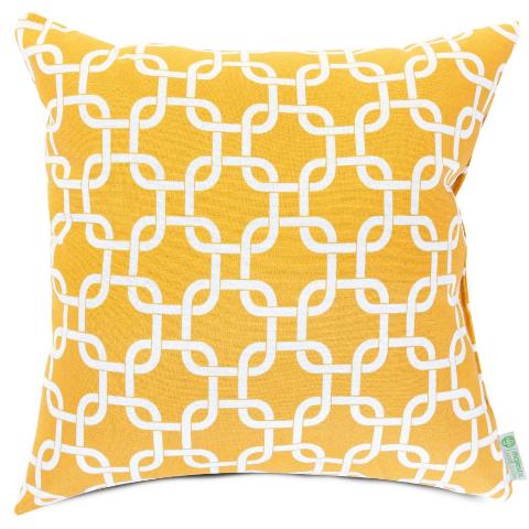 Majestic Home Yellow Links Large Pillow