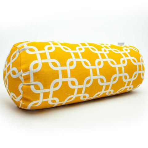 Majestic Home Yellow Links Round Bolster