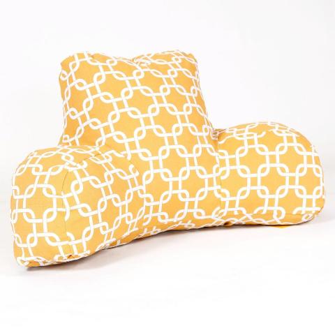 Majestic Home Yellow Links Reading Bean Bag Pillow