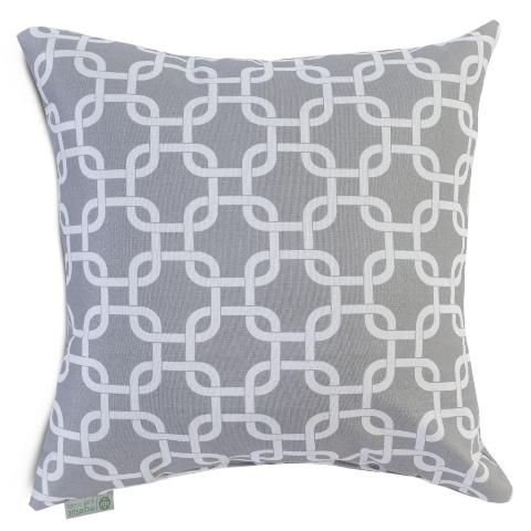 Majestic Home Gray Links Large Pillow