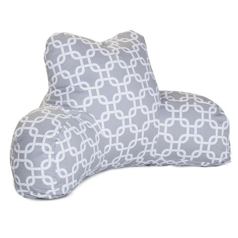 Majestic Home Gray Links Reading Bean Bag Pillow
