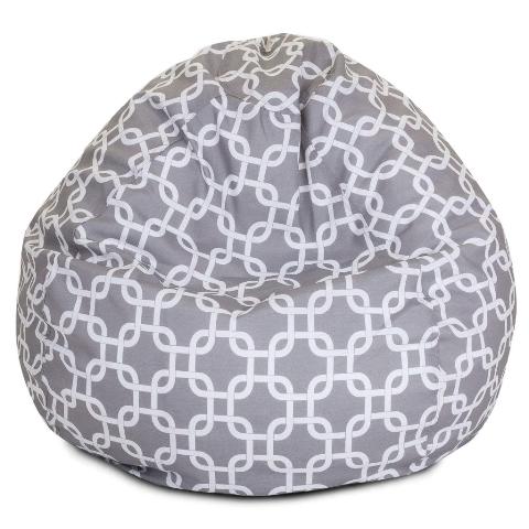 Majestic Home Gray Links Small Classic Bean Bag