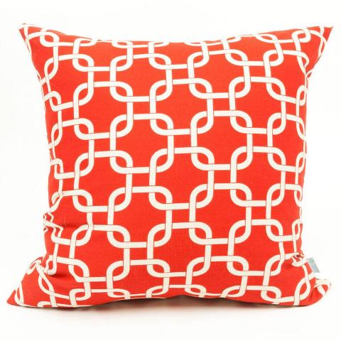 Majestic Home Red Links Large Pillow